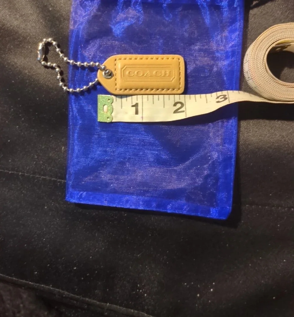 Coach Leather Key Tag Set — Brown, Cream, Tan Excellent Condition $75